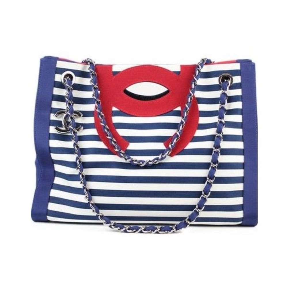 CHANEL Cruise 2010 Marinière Large Tote - Picture 7 of 8